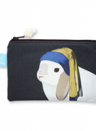 Zipper Pouch – Bunny with a Pearl Earring