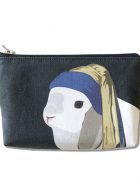 Mini Zipper Pouch – Bunny with a Pearl Earring